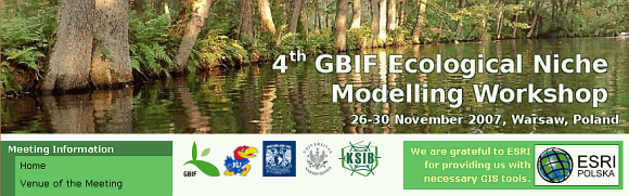 GBIF ENM Workshop 2007 GBIF ENM Workshop 2007
